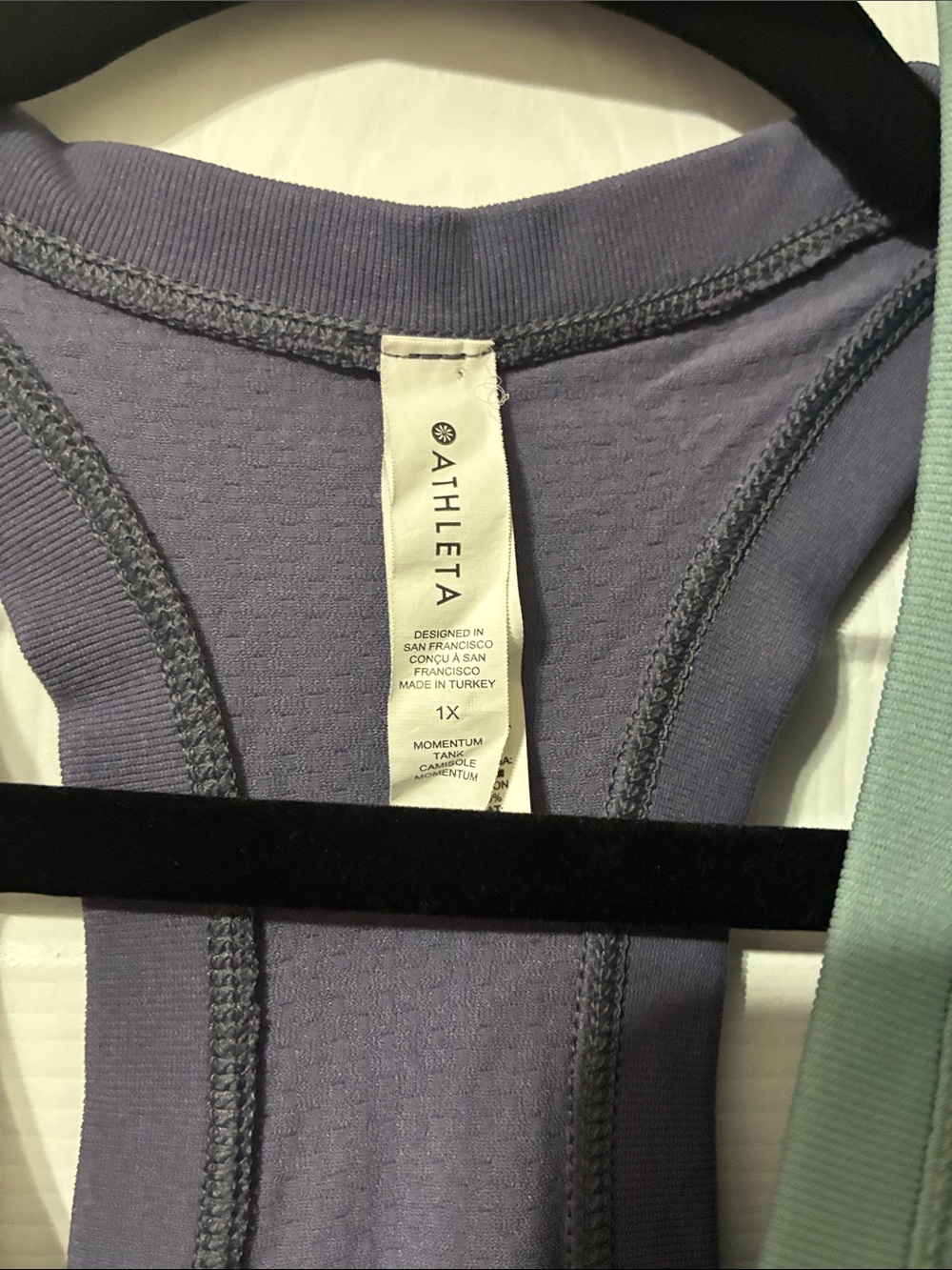 Athleta Momentum Tank Tops, Purple Sage Teal Racer Back Women's 1X Bundle of 3 - Picture 5 of 16